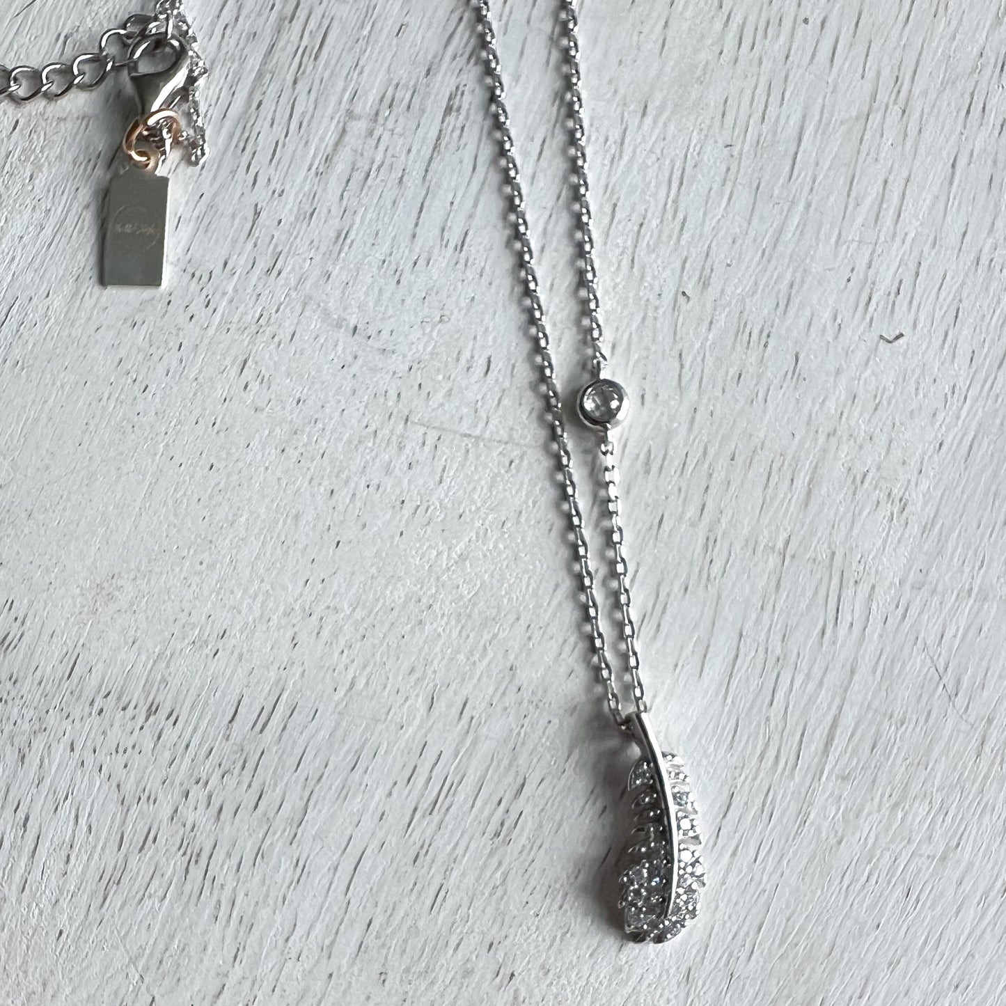Dove Silver 925 Feather Necklace