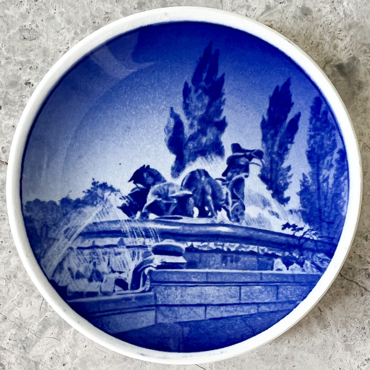 Vintage Denmark Blue Mini Ring Plate