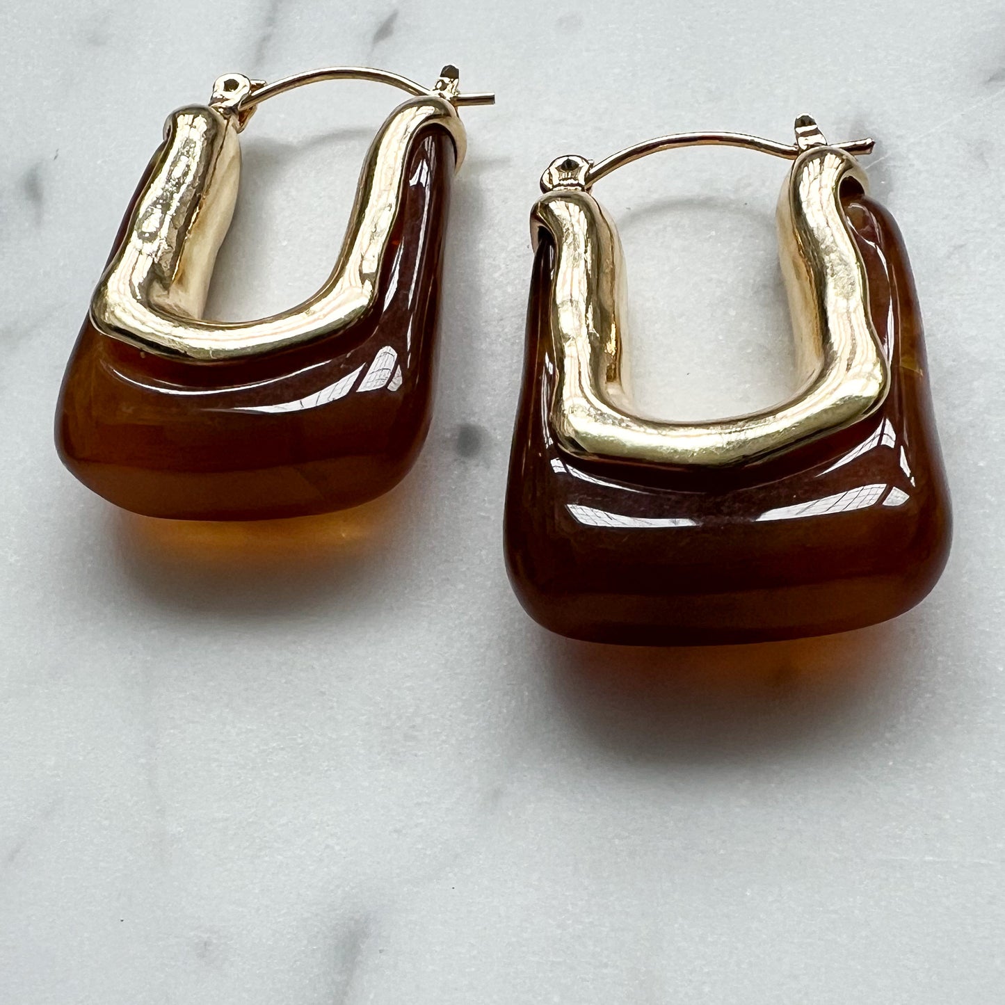 Milan Transparent Hoop Earrings
