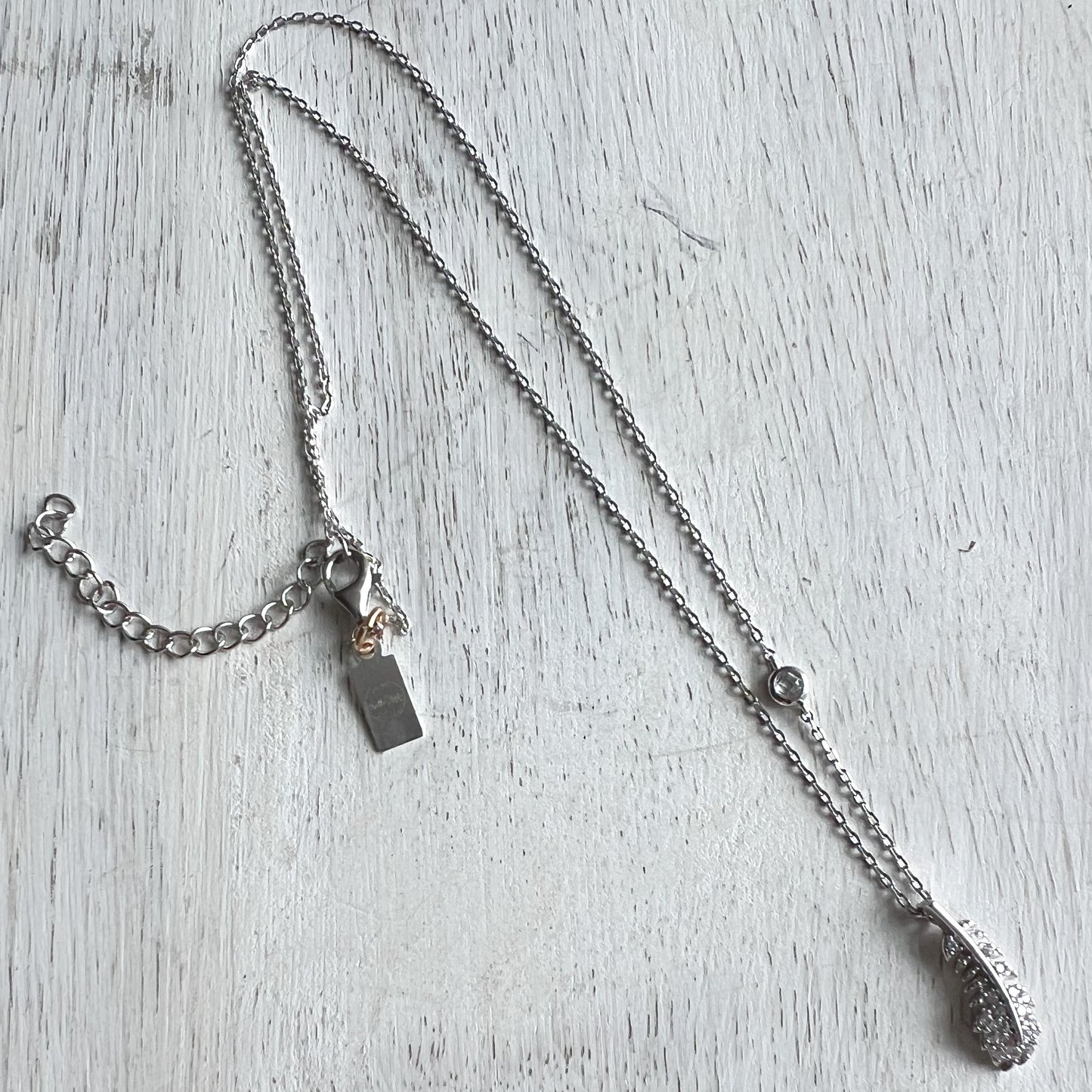 Dove Silver 925 Feather Necklace