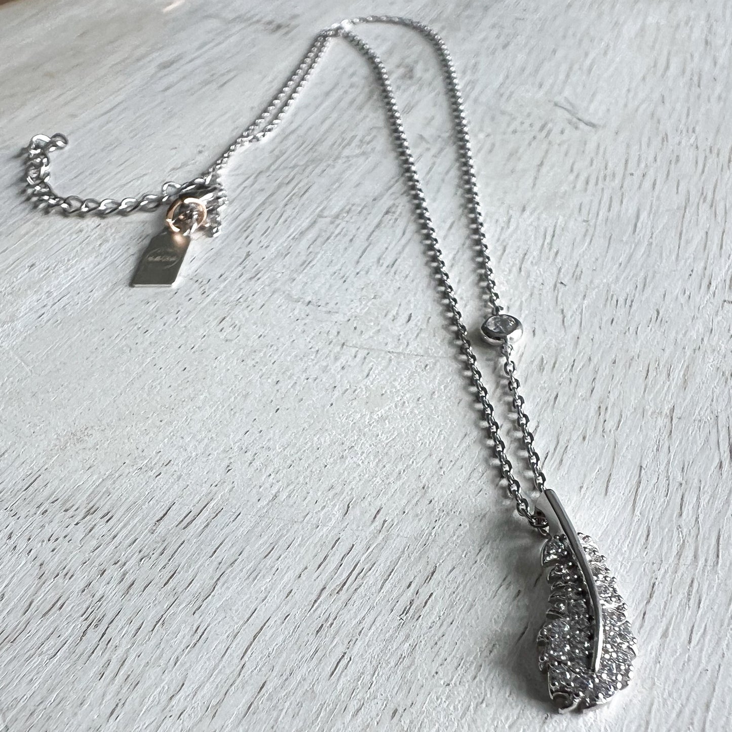 Dove Silver 925 Feather Necklace