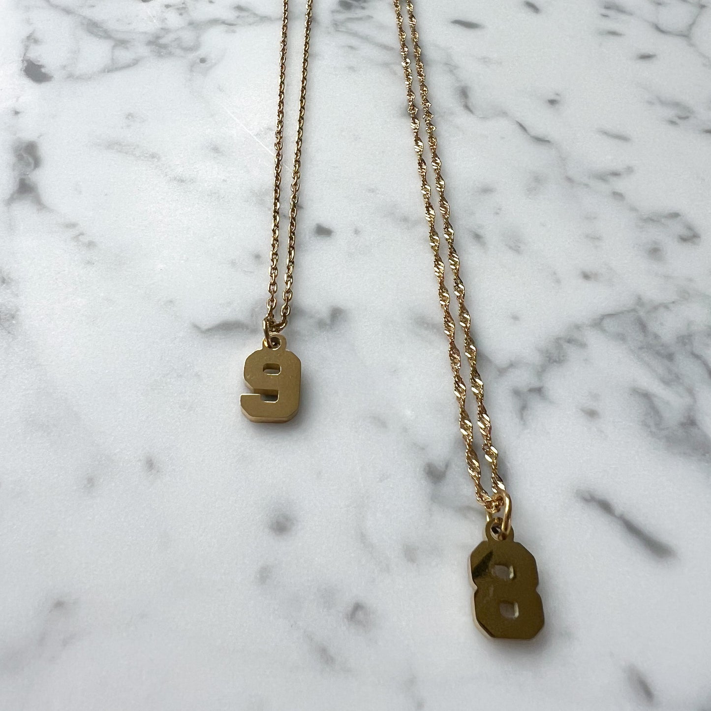 Varsity Number Necklace