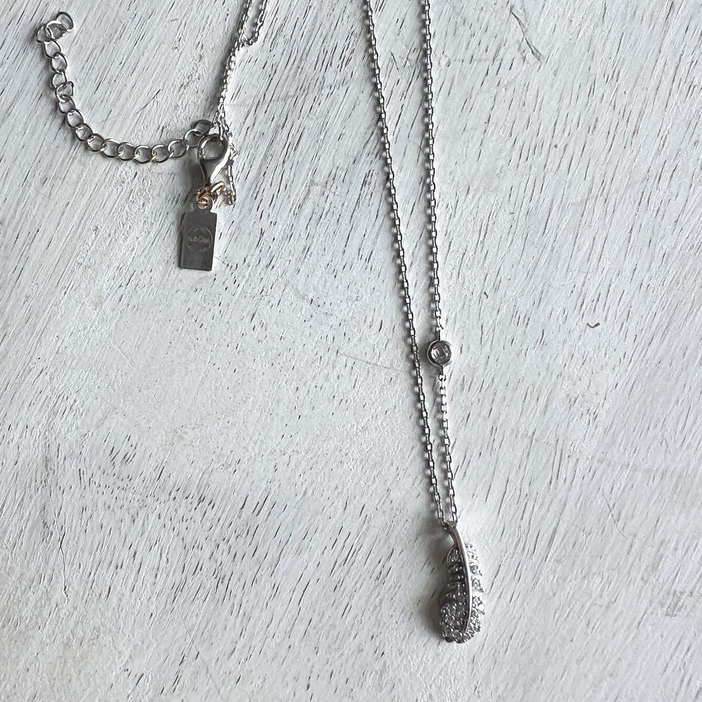 Dove Silver 925 Feather Necklace