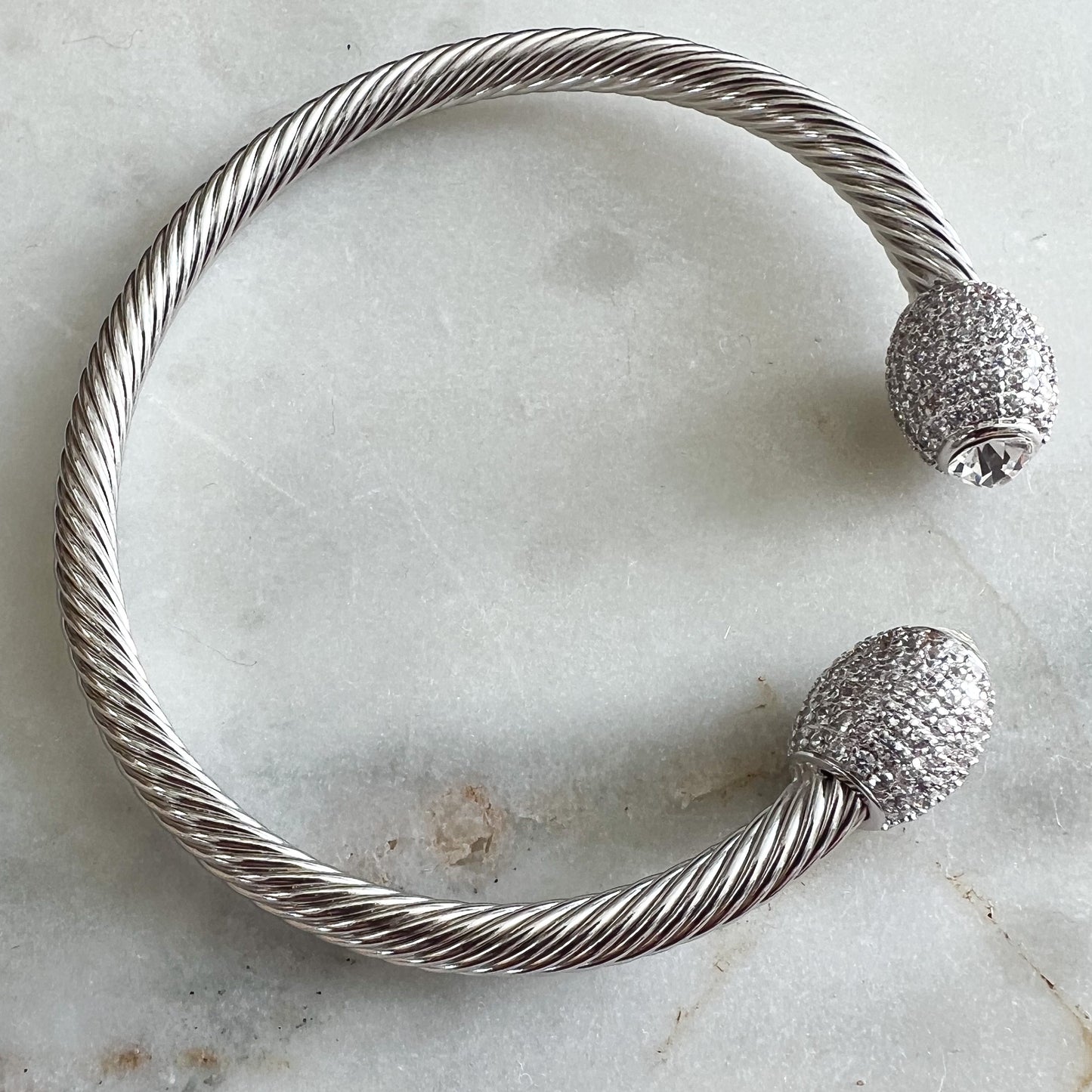 Bodian Pave Crystal Cuff Bracelet