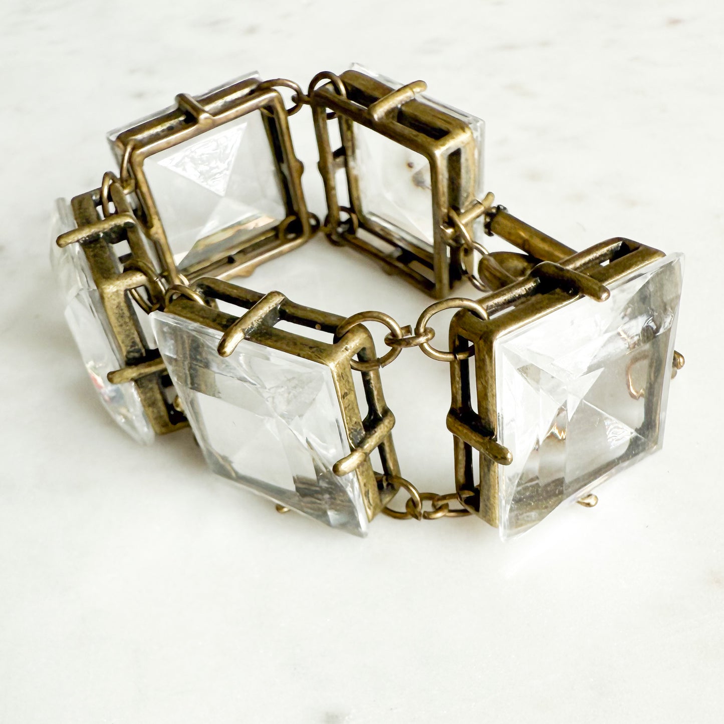 Dede Archive Antique Square Crystal Bracelet