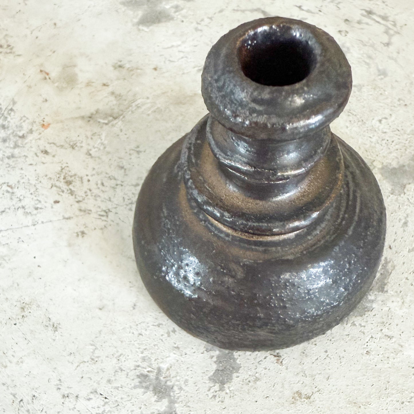 Stella Organic Modern Artisan Handmade Clay Stem Vase