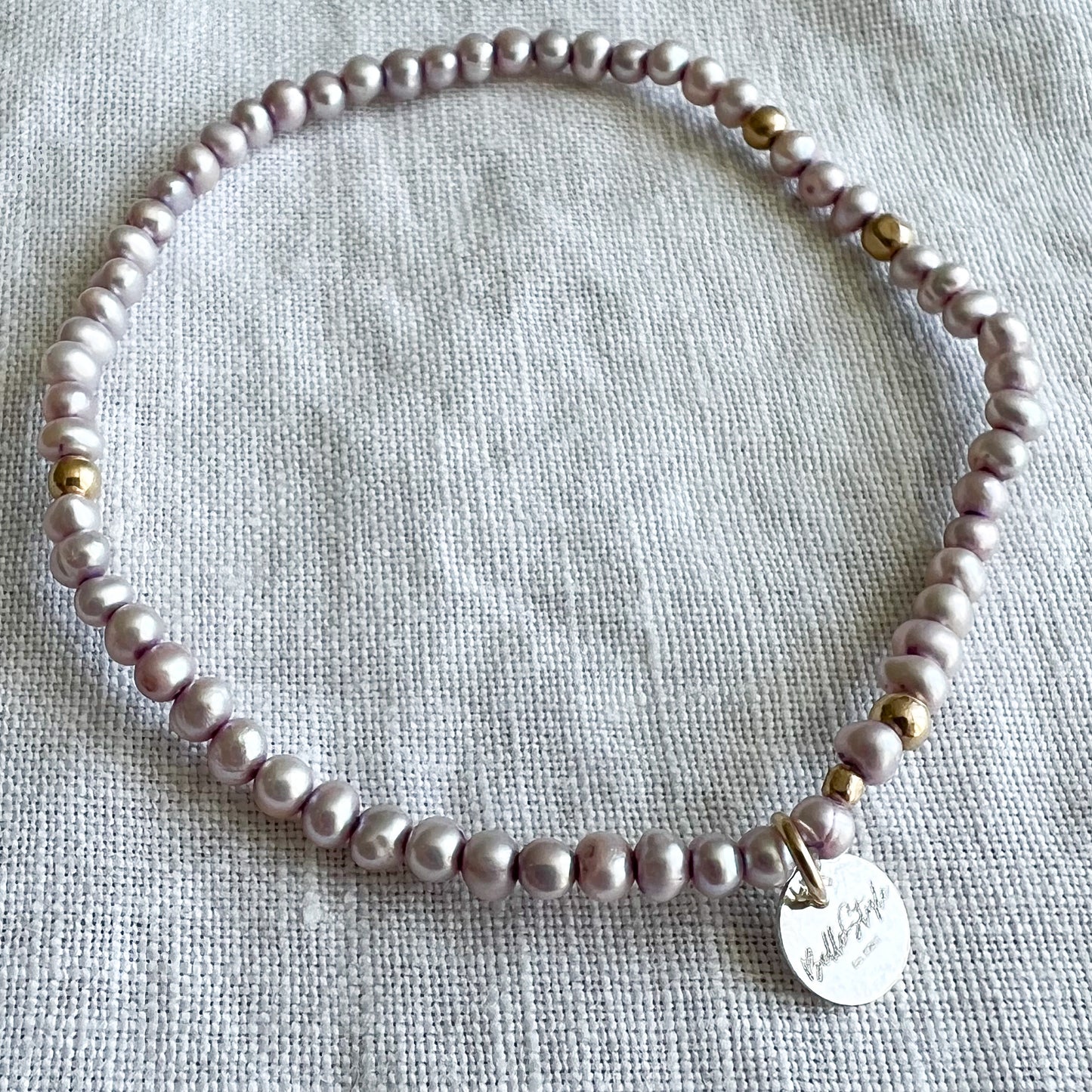 Mini Purple Freshwater Pearl Bracelet - BelleStyle