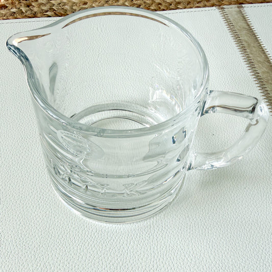 Betty Vintage Abbott Crystal Milk Creamer Jug with Handle - BelleStyle