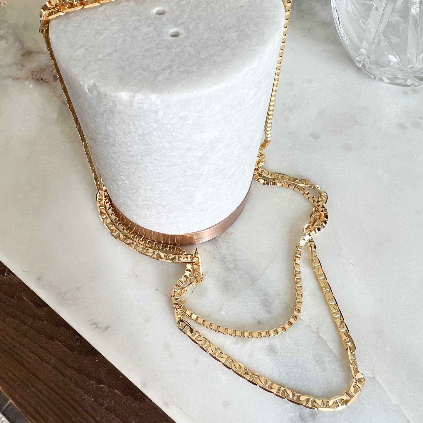 Flynn Park Double Chain Gold Necklace - BelleStyle