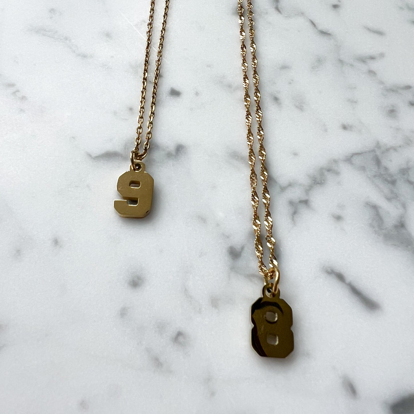 Varsity Number Necklace
