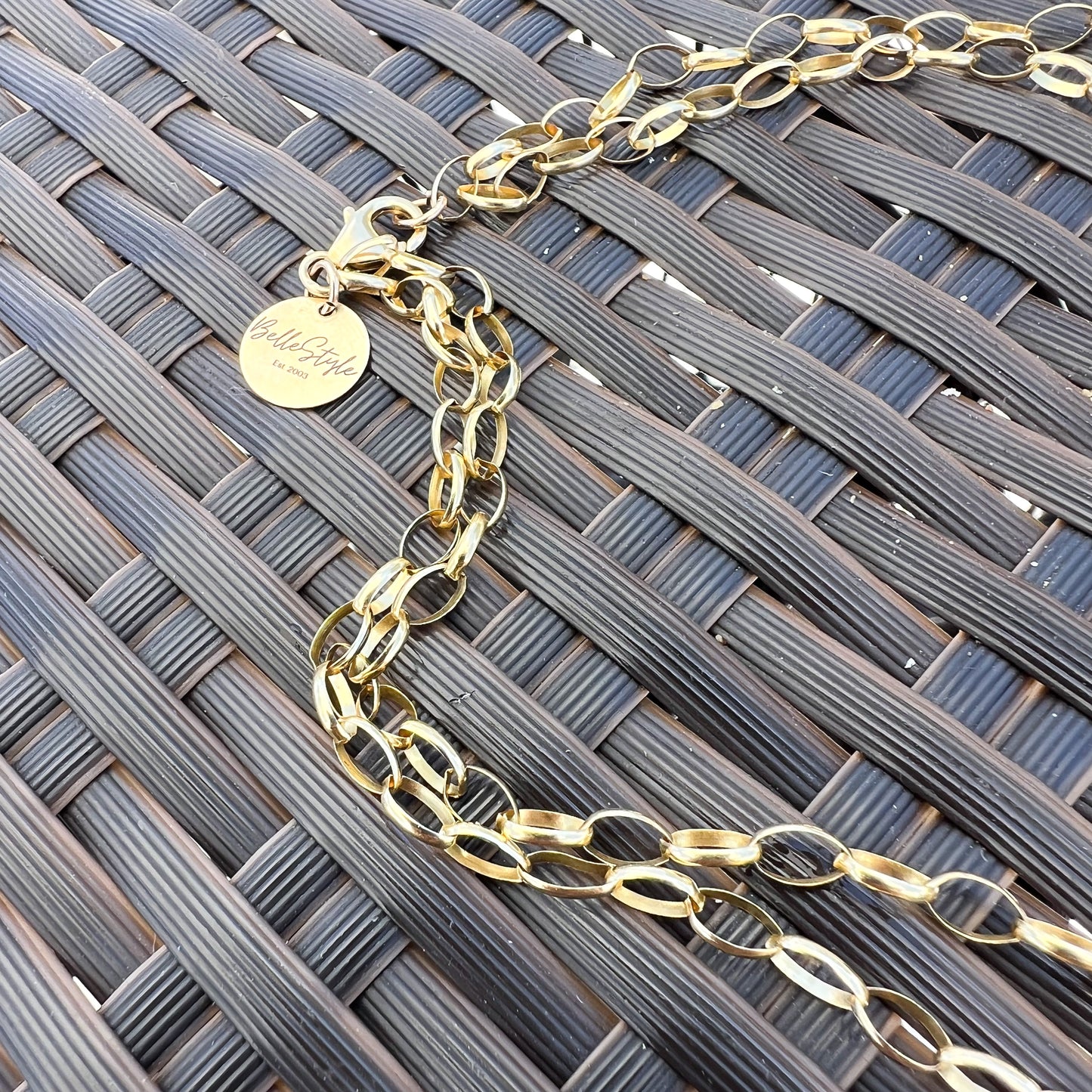 The Long Short 14/20 GF Double Chain Necklace