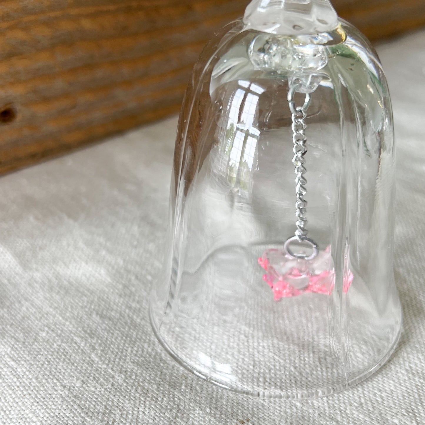 Vintage Pink Butterfly Dinner Bell - BelleStyle