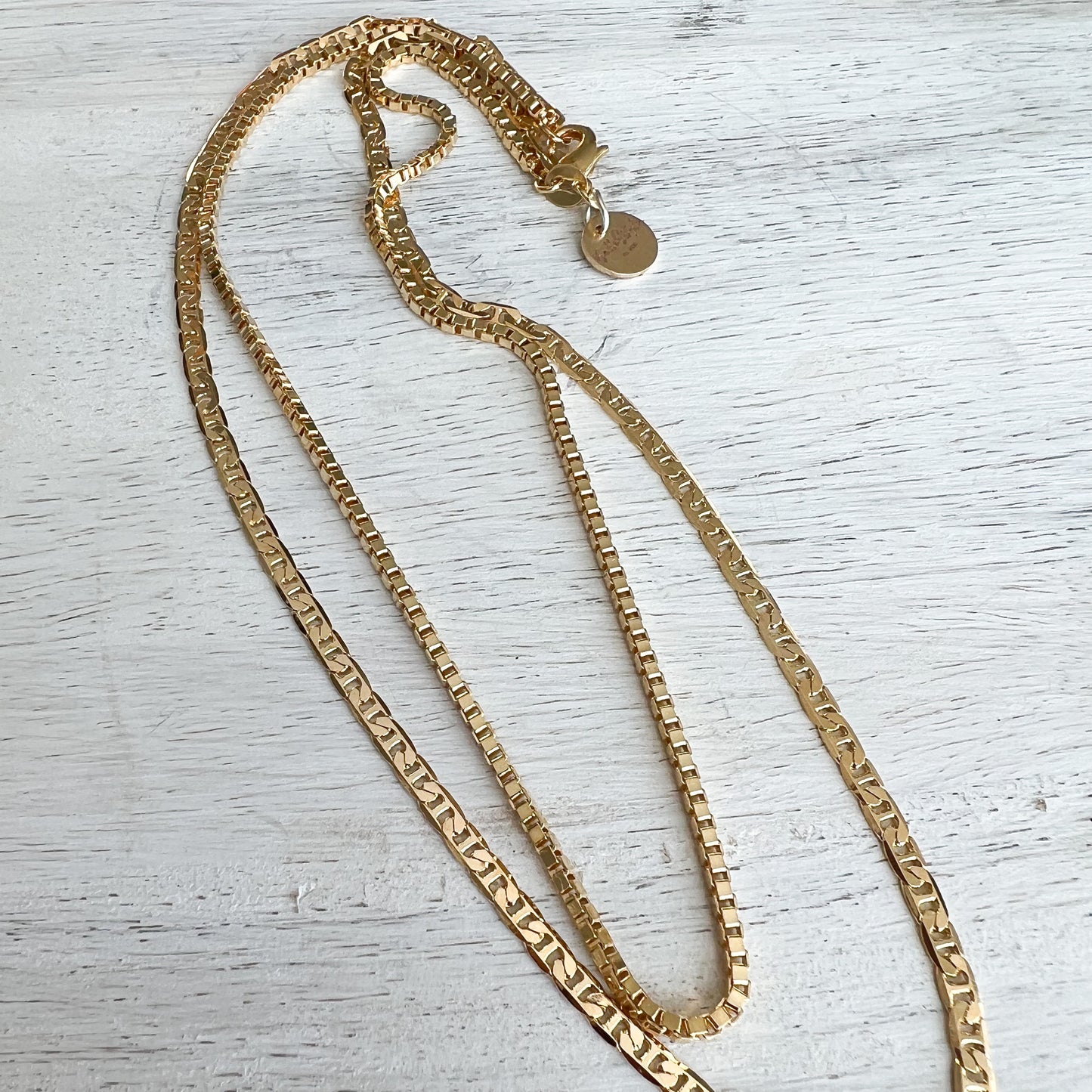 Flynn Park Double Chain Gold Necklace - BelleStyle