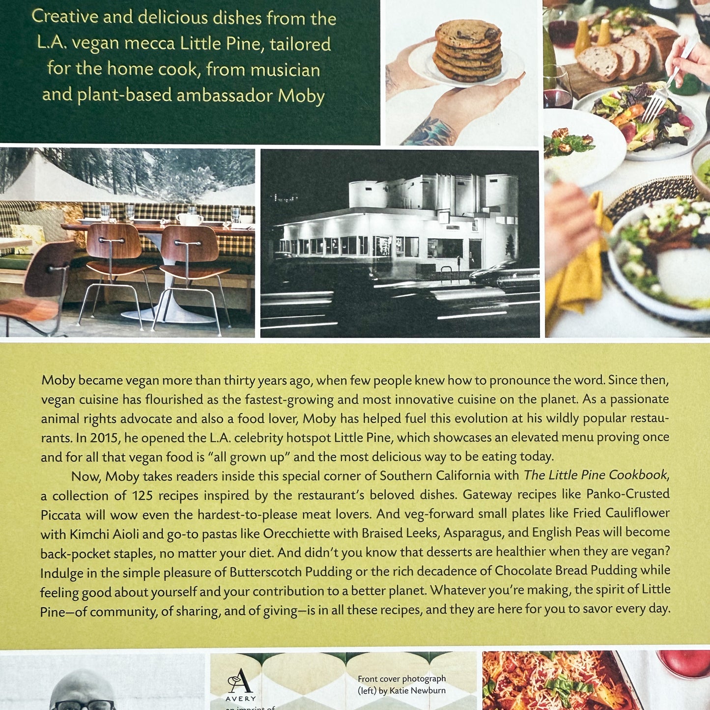The Little Pine Hardback Cookbook by Moby