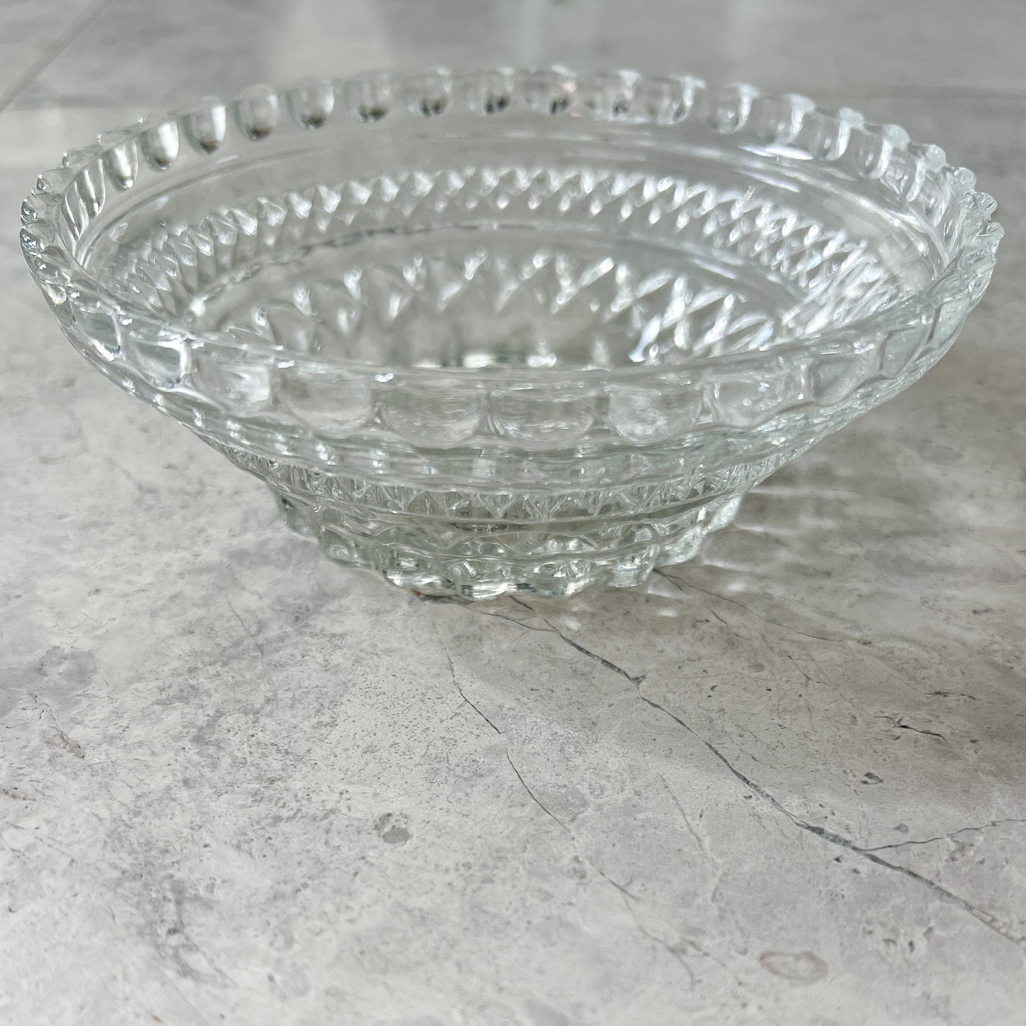 Saint Jean Vintage Crystal Jewelry Bowl - BelleStyle