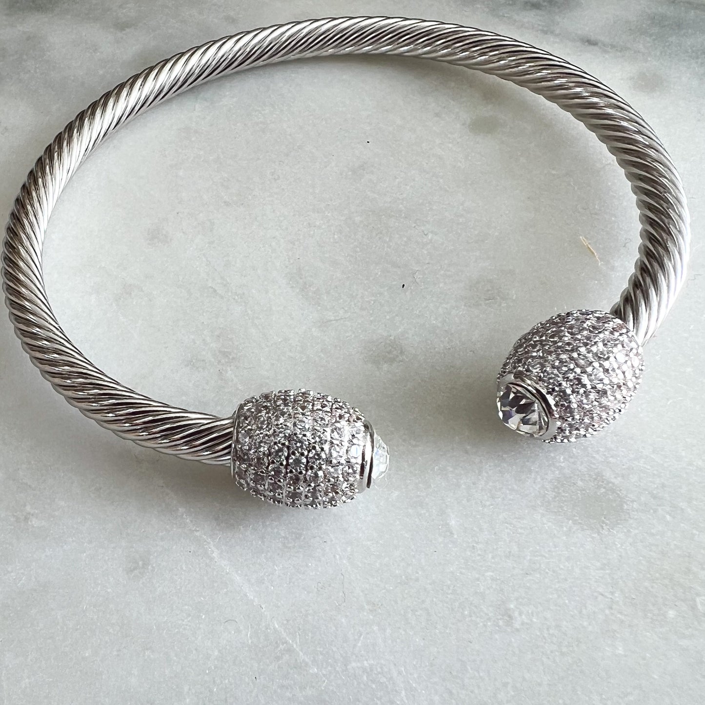 Bodian Pave Crystal Cuff Bracelet
