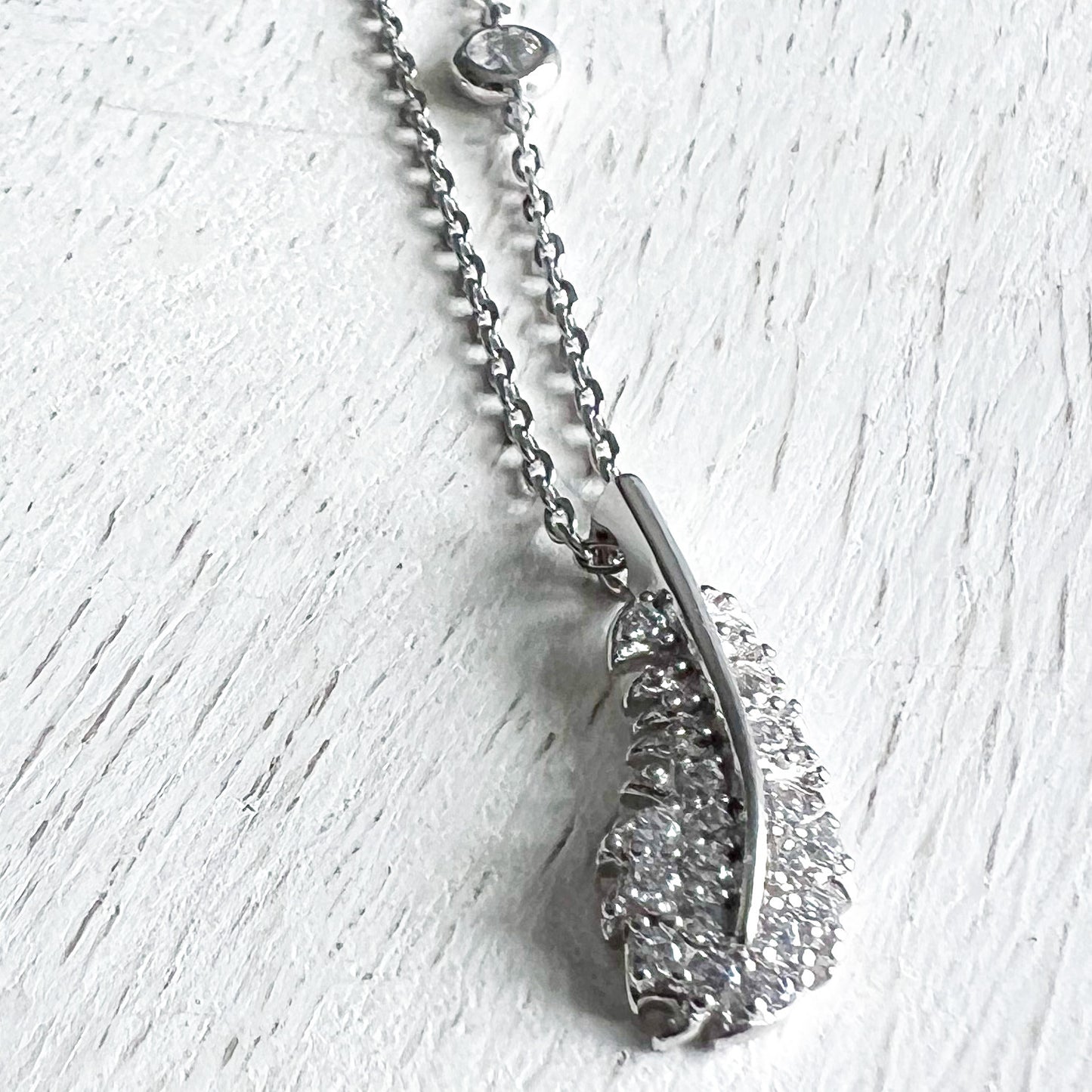 Dove Silver 925 Feather Necklace