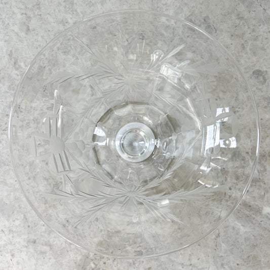 Daffodil Vintage Crystal Vase - BelleStyle