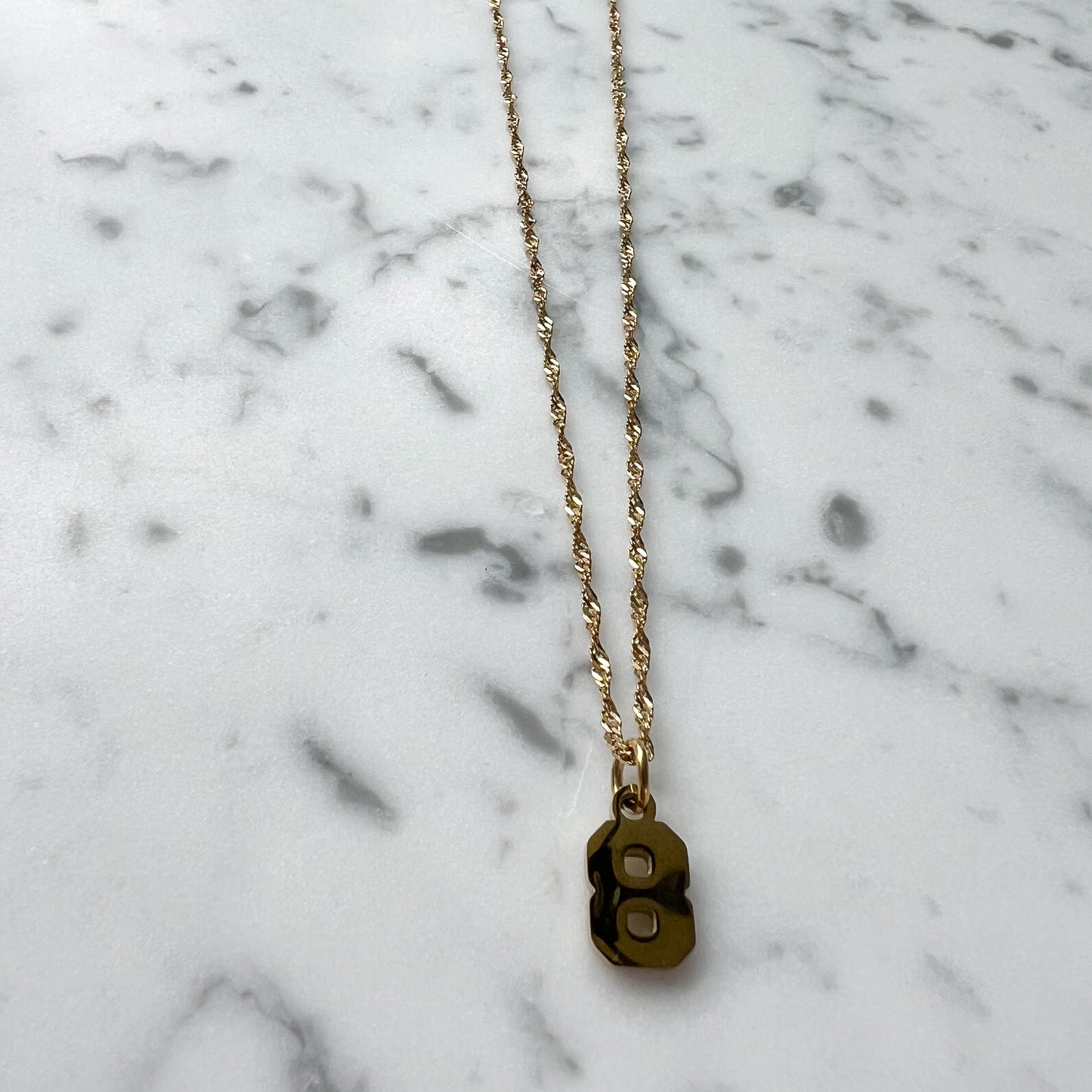 Varsity Number Necklace