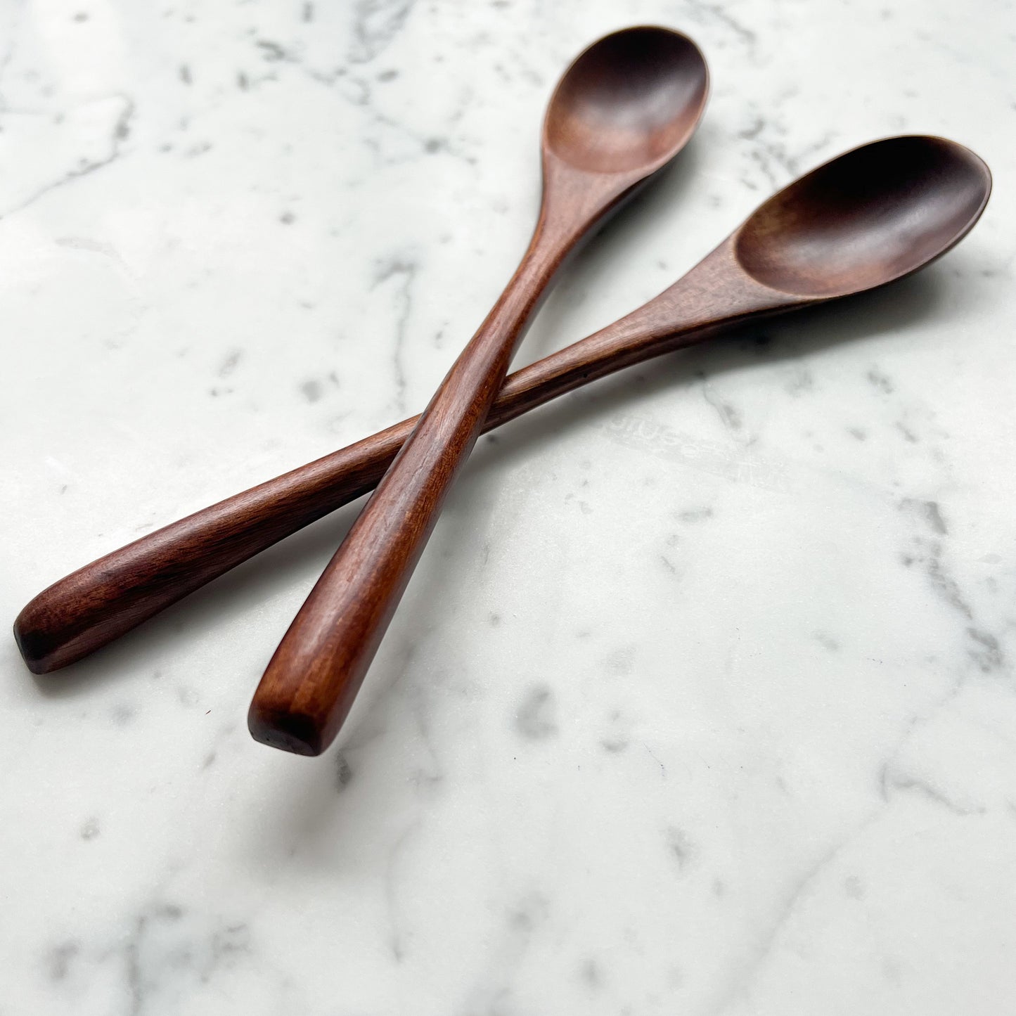 Japanese Style Wood Serving Spoons Set of 2