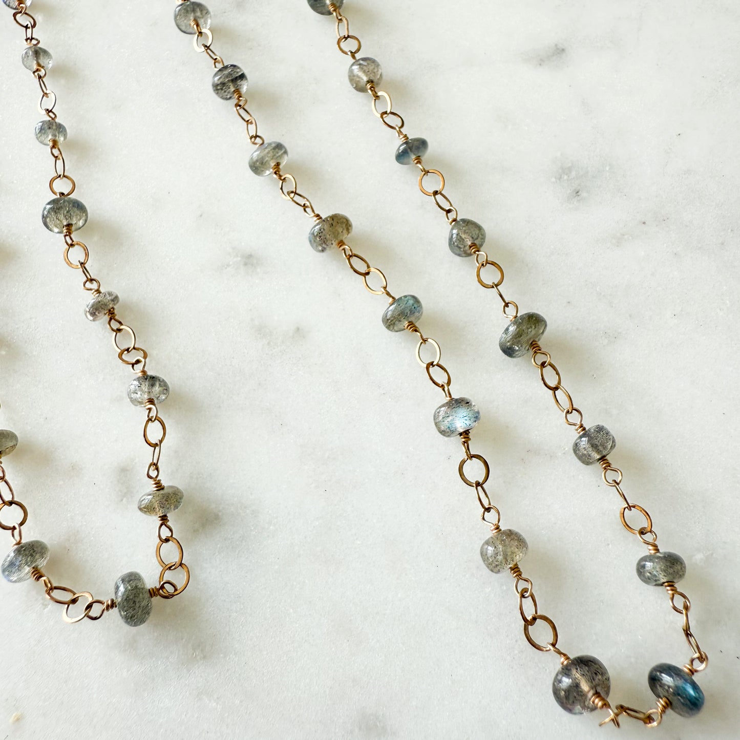 Kinley Labradorite 14KT Gold Chain Necklace