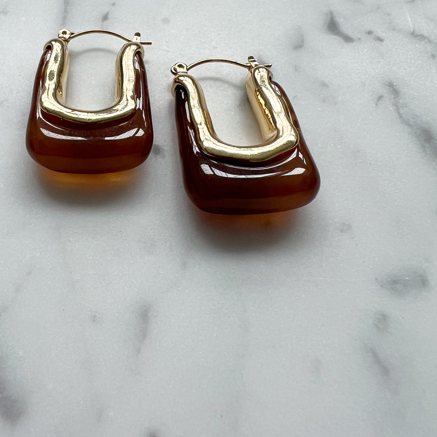 Milan Transparent Hoop Earrings