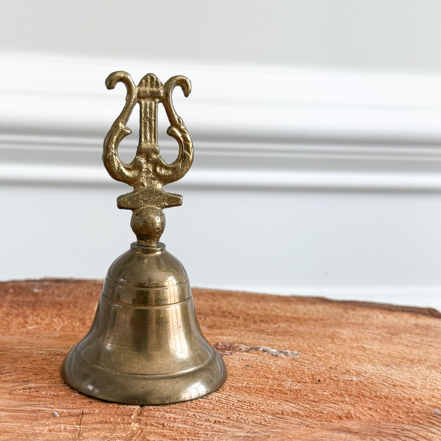 Tulip Antique Brass Dinner Bell