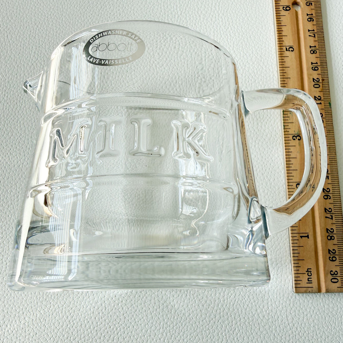 Betty Vintage Abbott Crystal Milk Creamer Jug with Handle