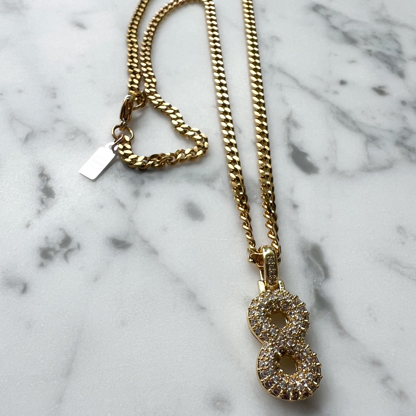 Bubble Number Necklace
