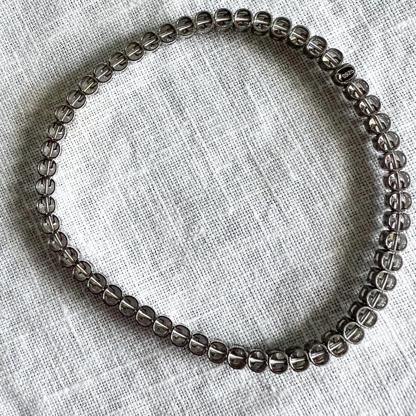 Paige Cubic Zirconia Crystal 925 Tennis Bracelet