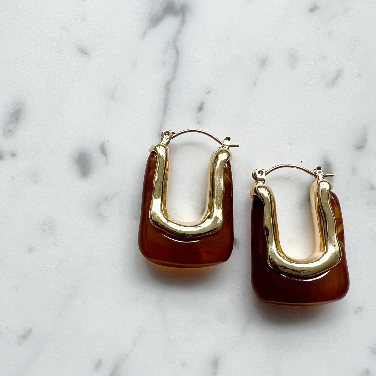 Milan Transparent Hoop Earrings