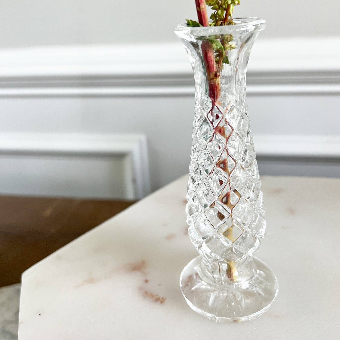 Vintage Mini Crystal Vase - BelleStyle