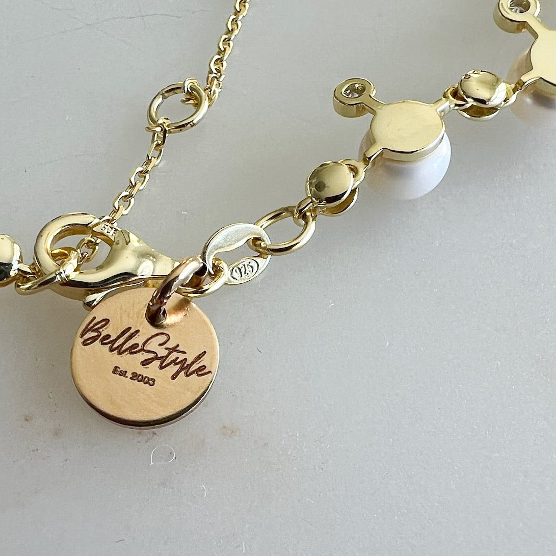Victoria Freshwater Pearl Crystal Necklace