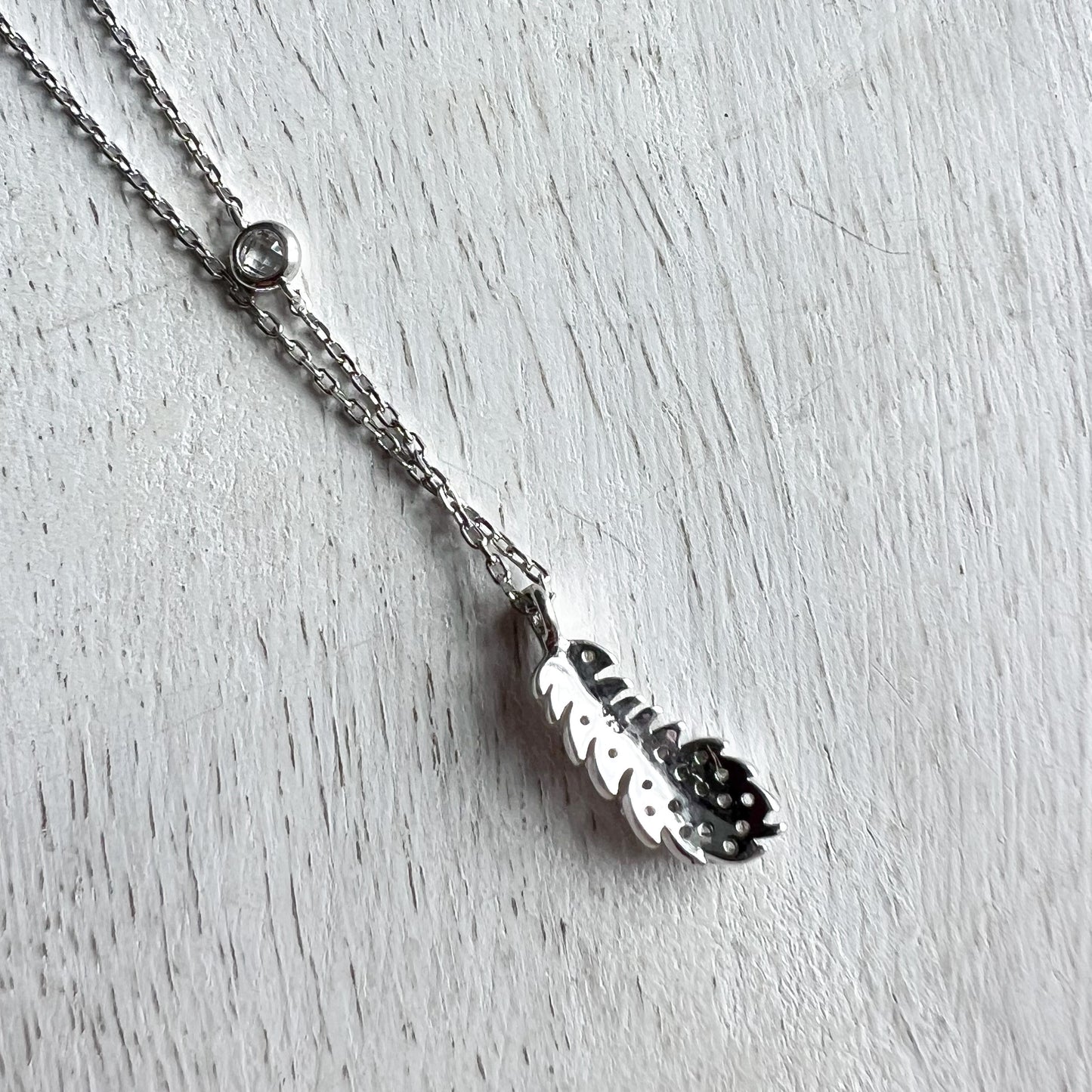 Dove Silver 925 Feather Necklace