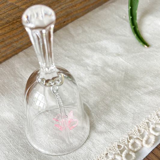 Vintage Pink Butterfly Dinner Bell - BelleStyle