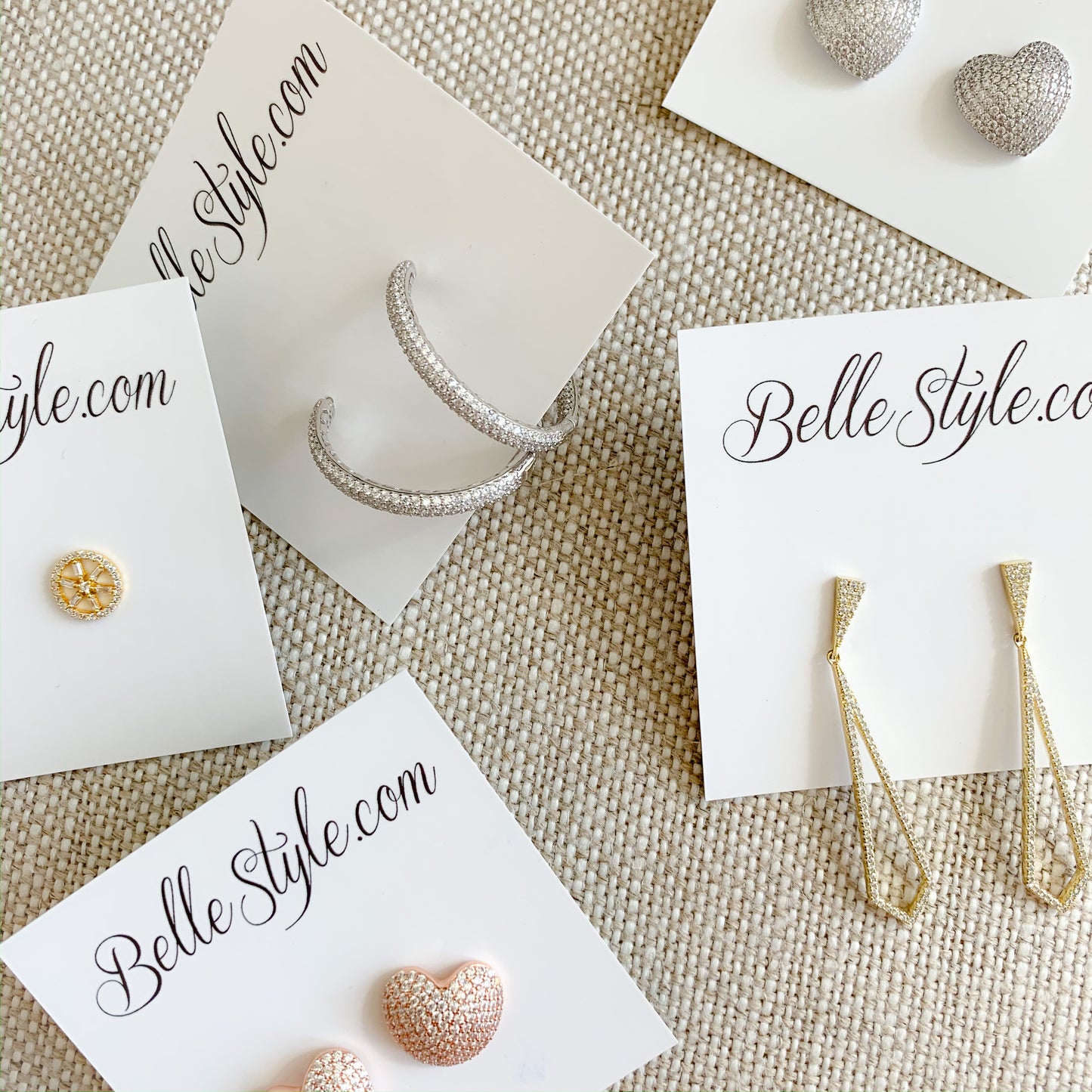 Puffy Heart Earrings - BelleStyle