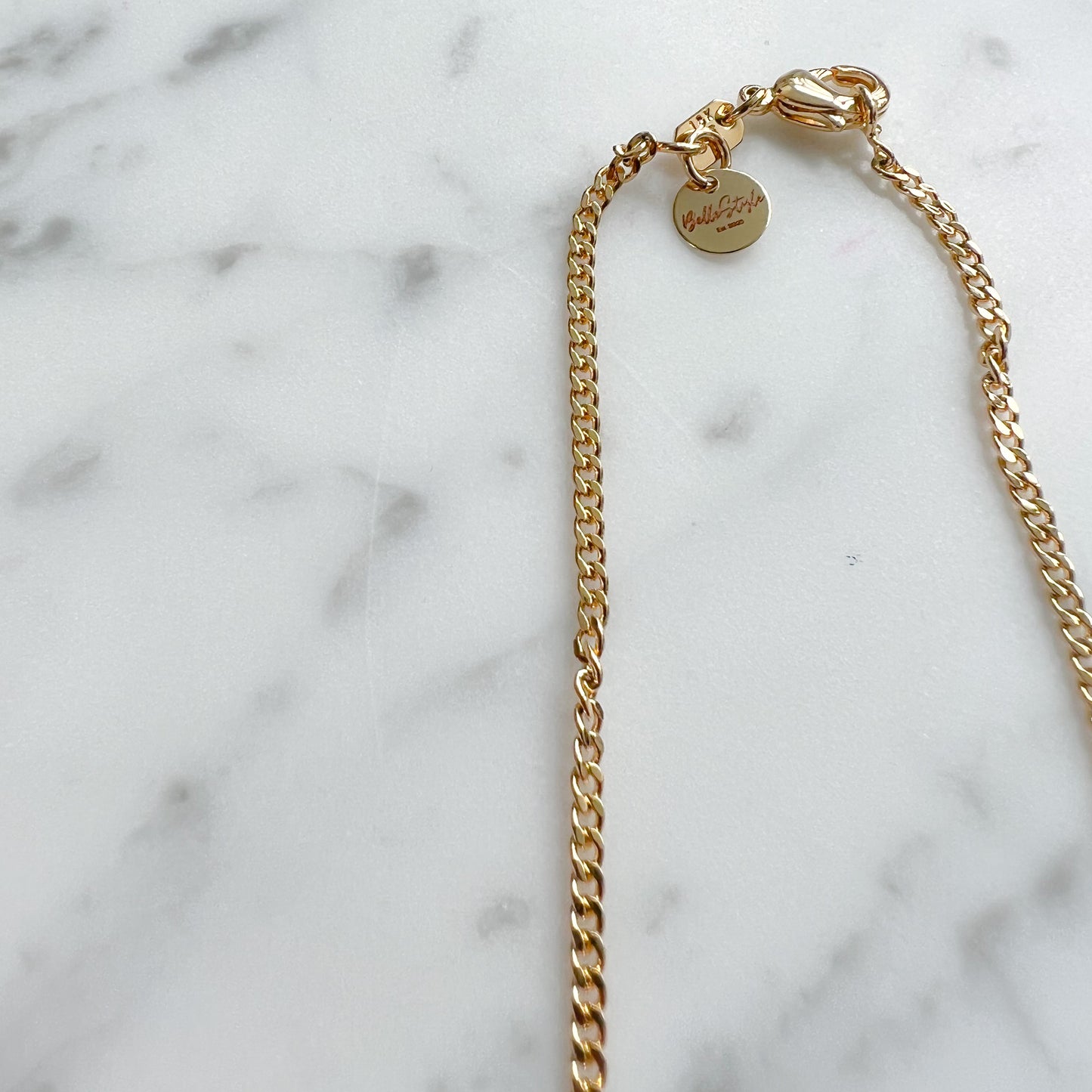 Blue Evil Eye Curb Chain Necklace - BelleStyle