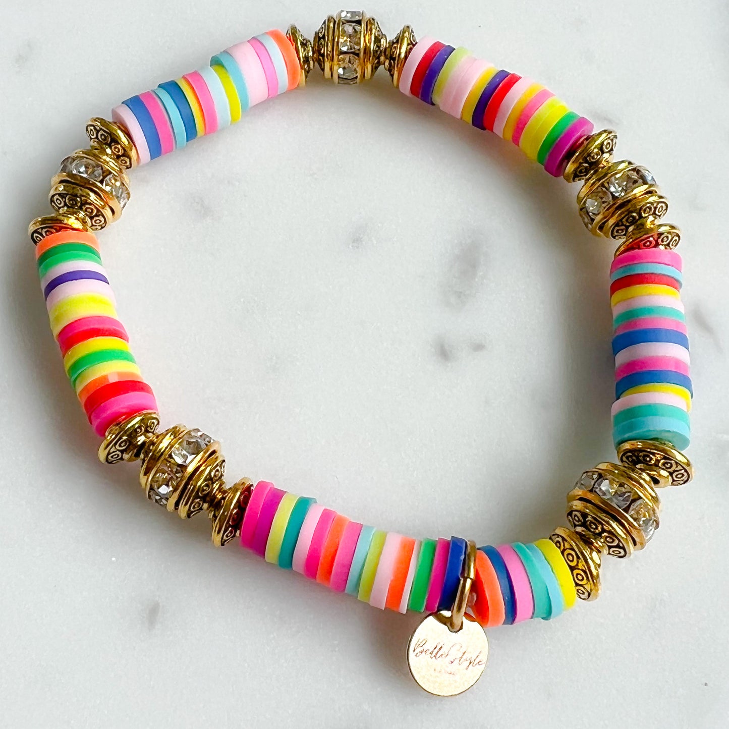 Rainbow Goldie Friendship Bracelet - BelleStyle