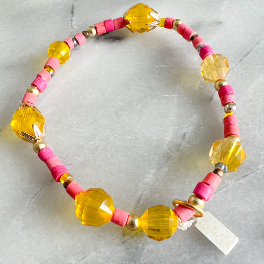 Pink Tangerine Bracelet - Bellestyle
