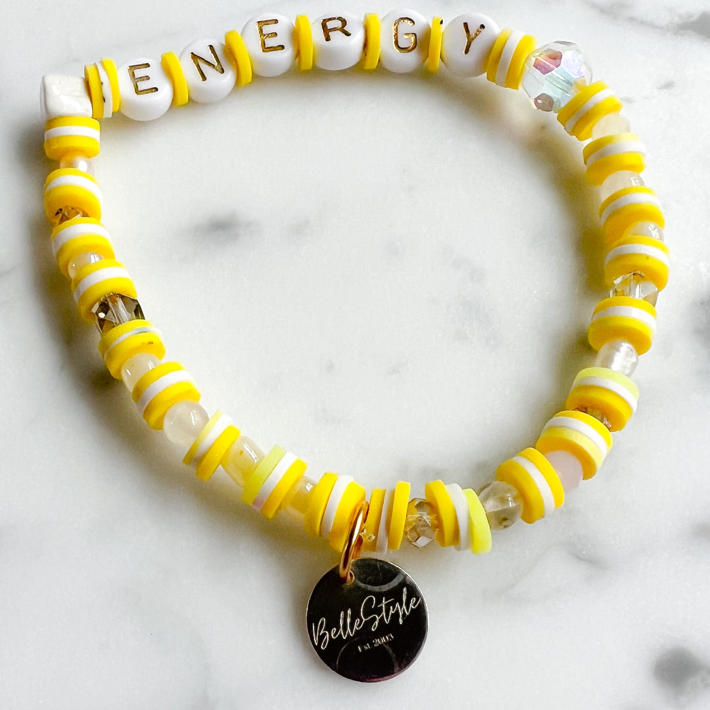 ENERGY Friendship Bracelet Yellow - BelleStyle