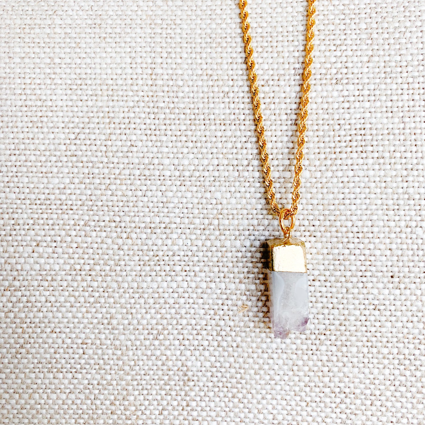 Amethyst Amulet Necklace - BelleStyle