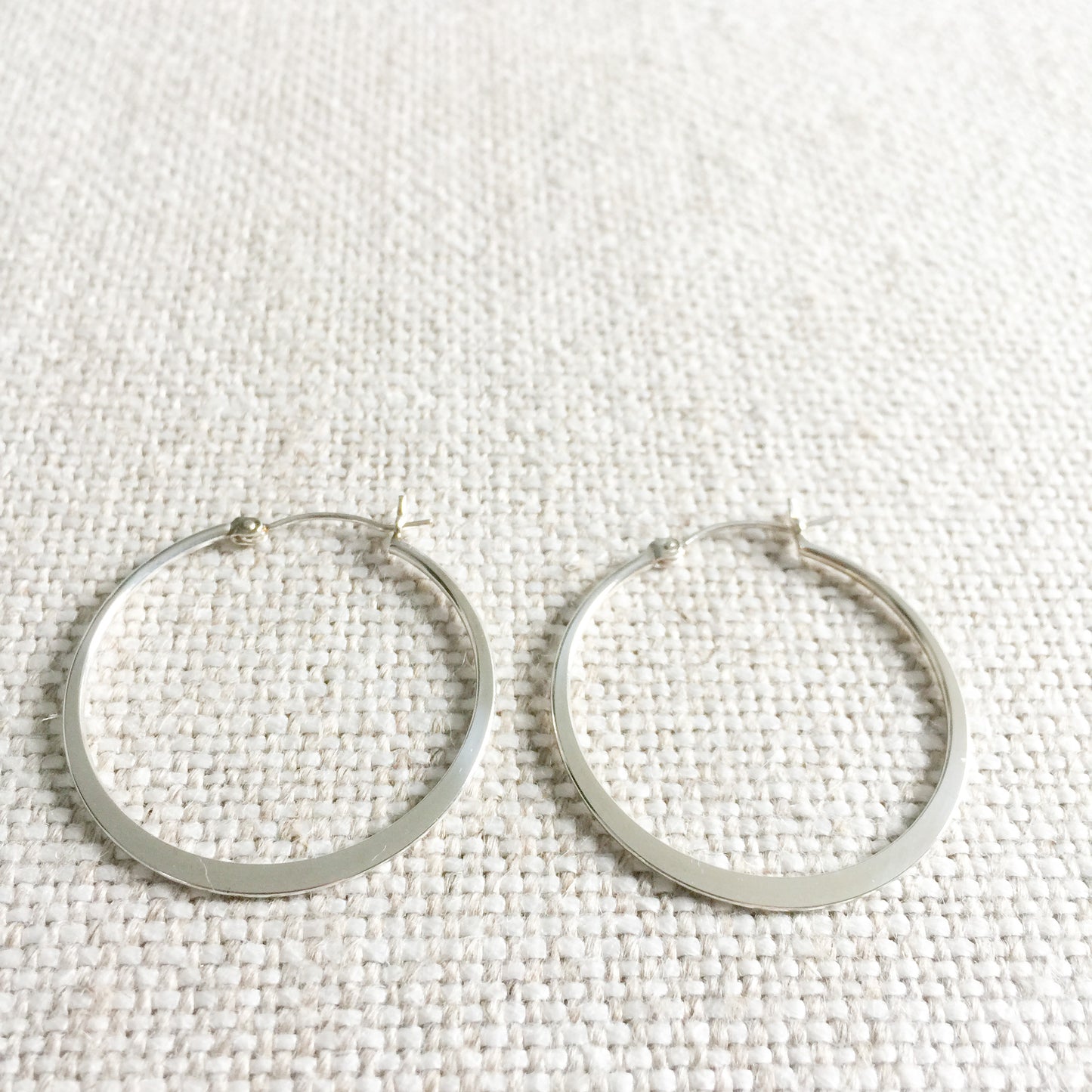 Brio Silver Hoop Earrings - BelleStyle
