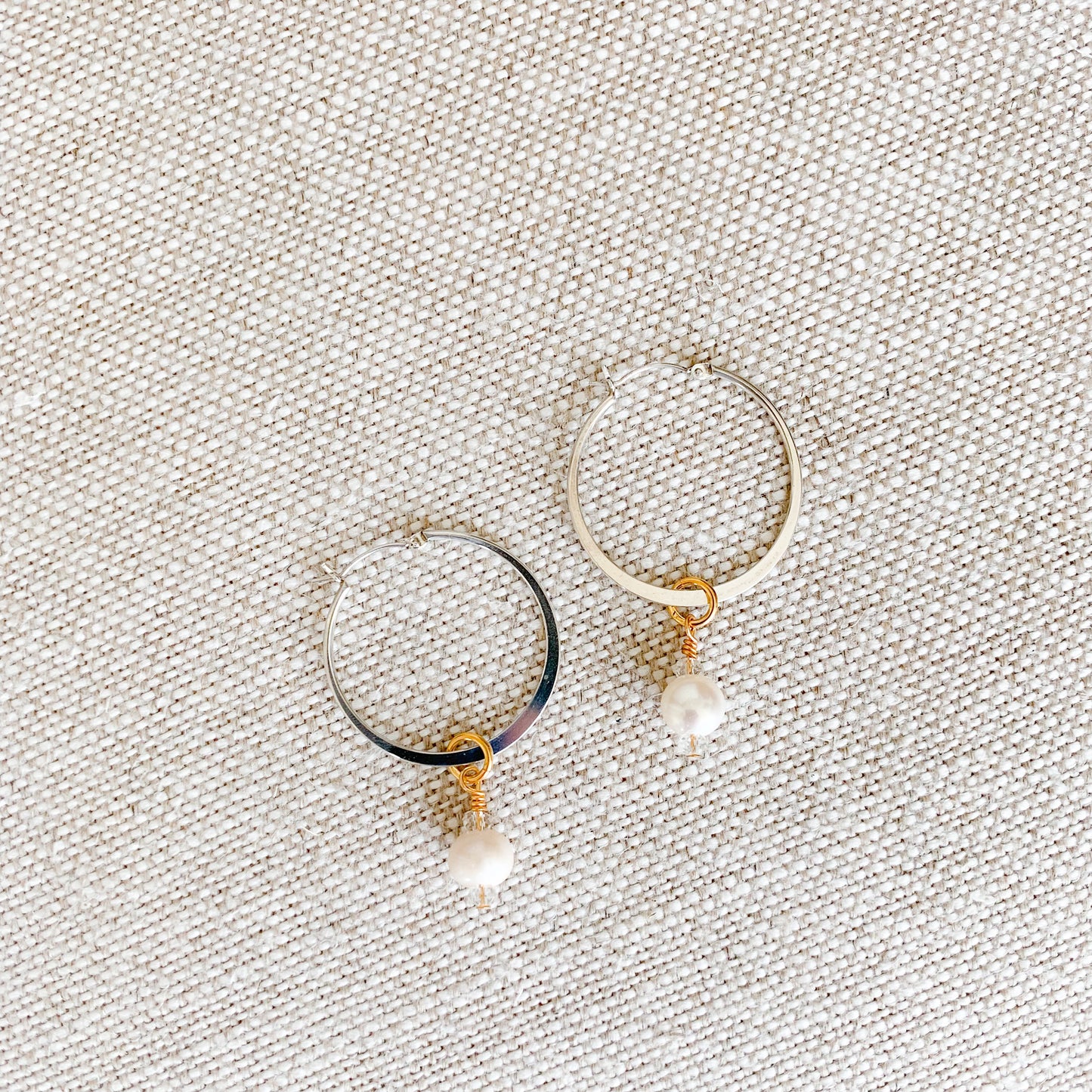 Brio White Pearl Earrings - BelleStyle