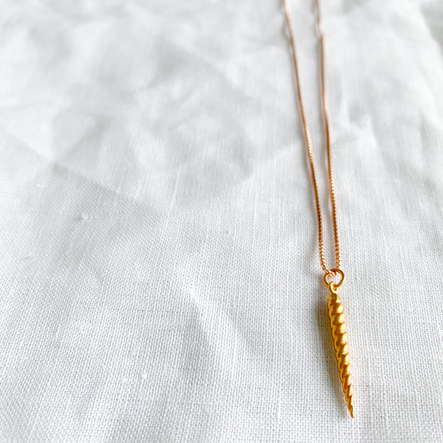 Unicorn Rose Gold Necklace - BelleStyle