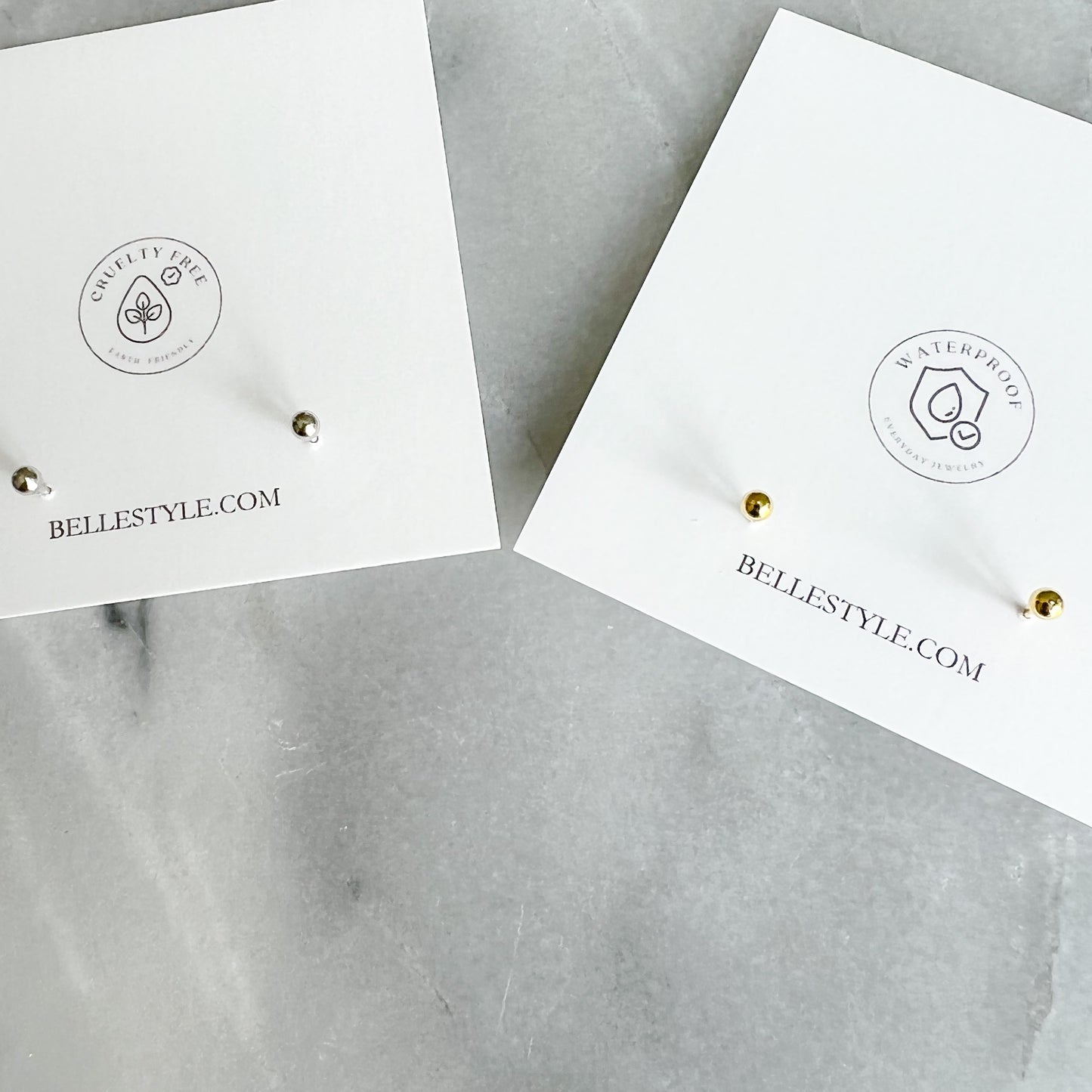 Dixie Crystal Sterling Silver Cartilage Earrings - Bellestyle