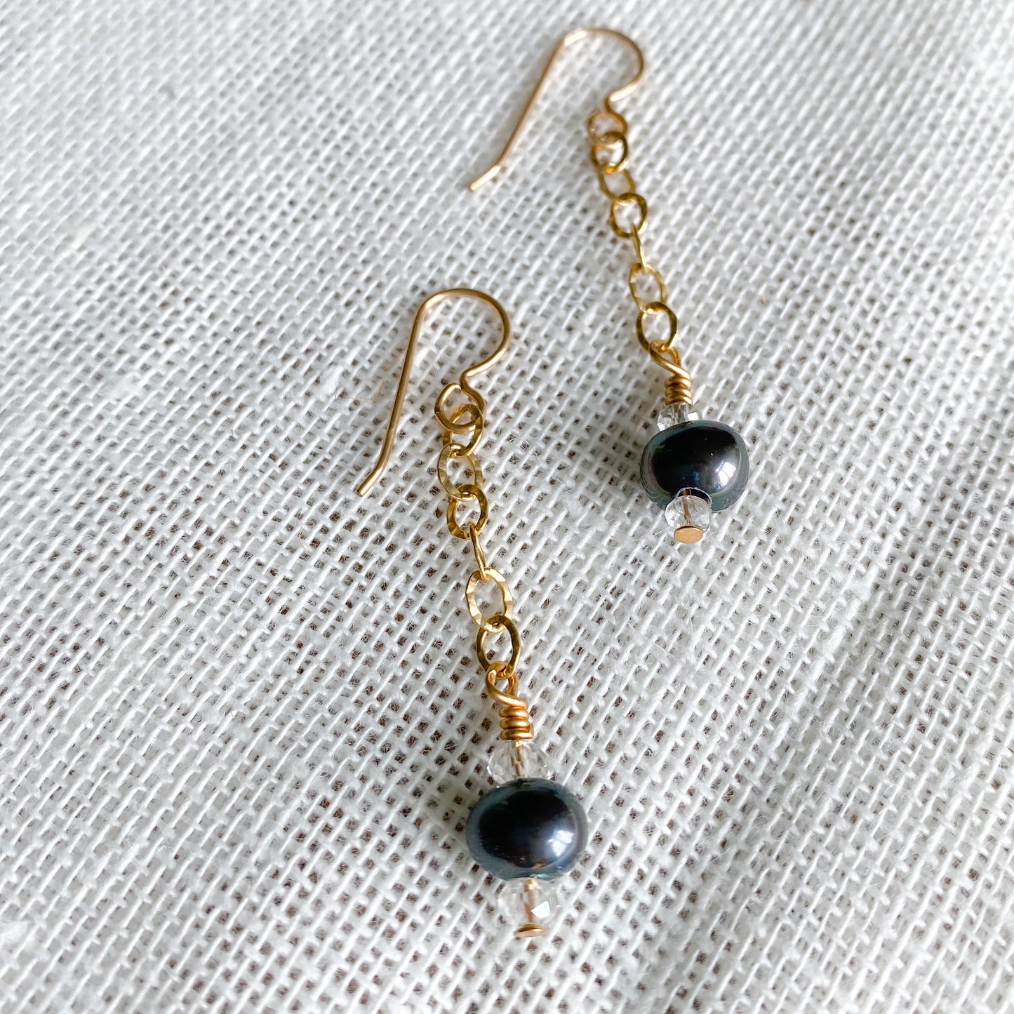 Layla Freshwater Pearl Dangle Earrings - BelleStyle