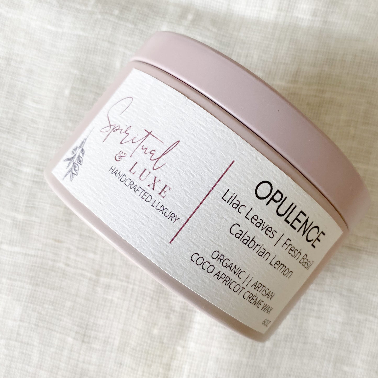Spiritual & Luxe Opulence Lilac Basil Lemon Candle - Bellestyle