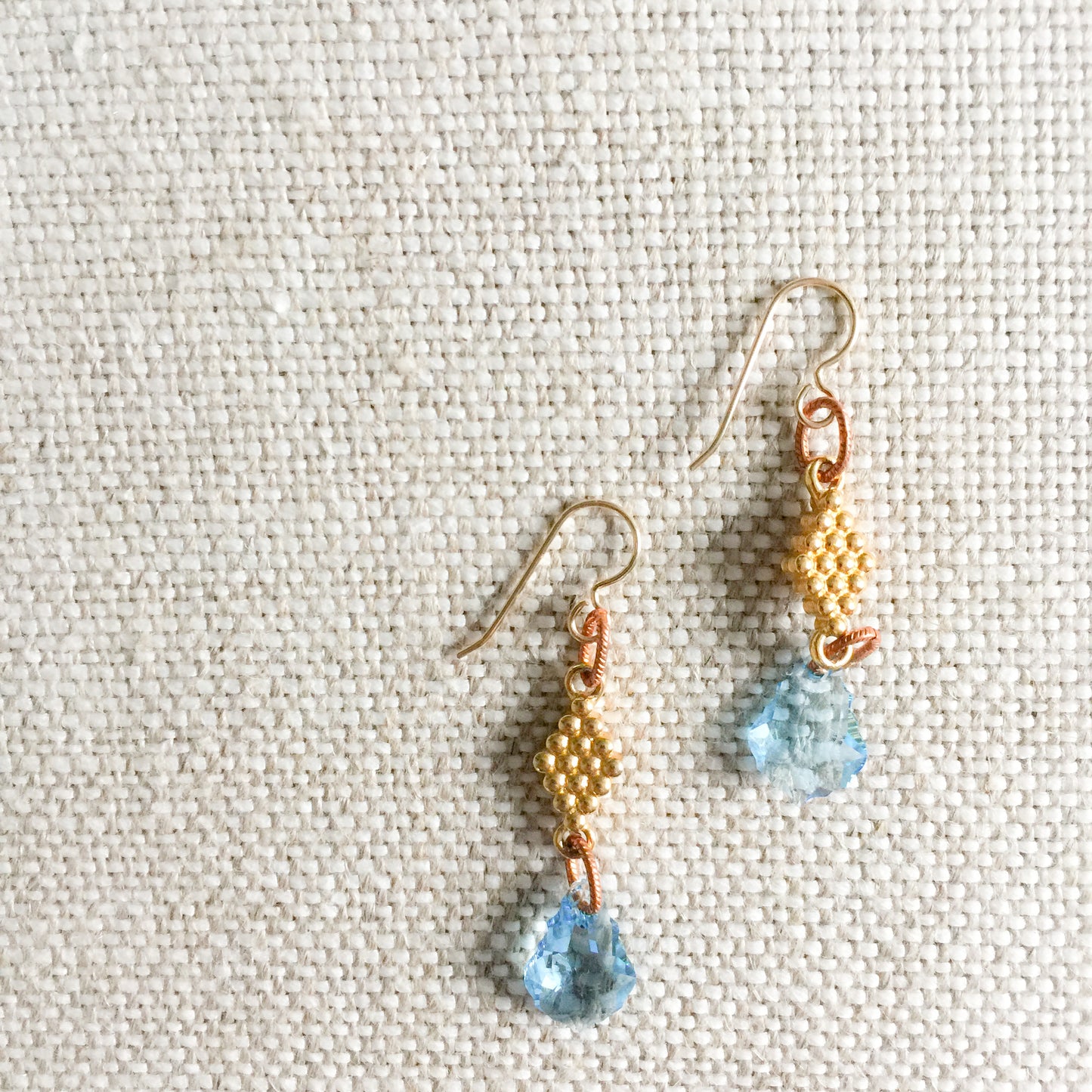 Aqua Earrings - BelleStyle