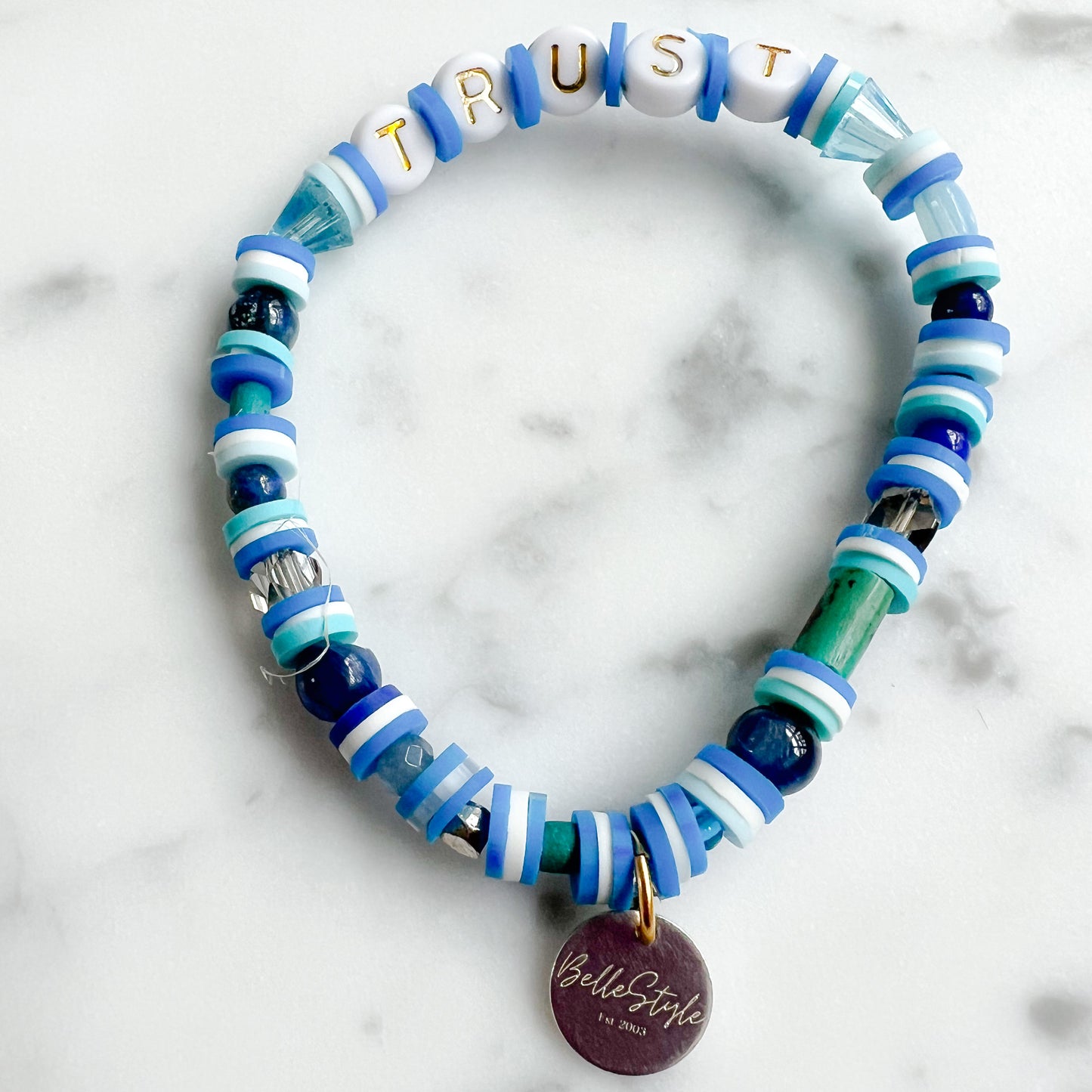 LIGHT Friendship Bracelet Blue - BelleStyle