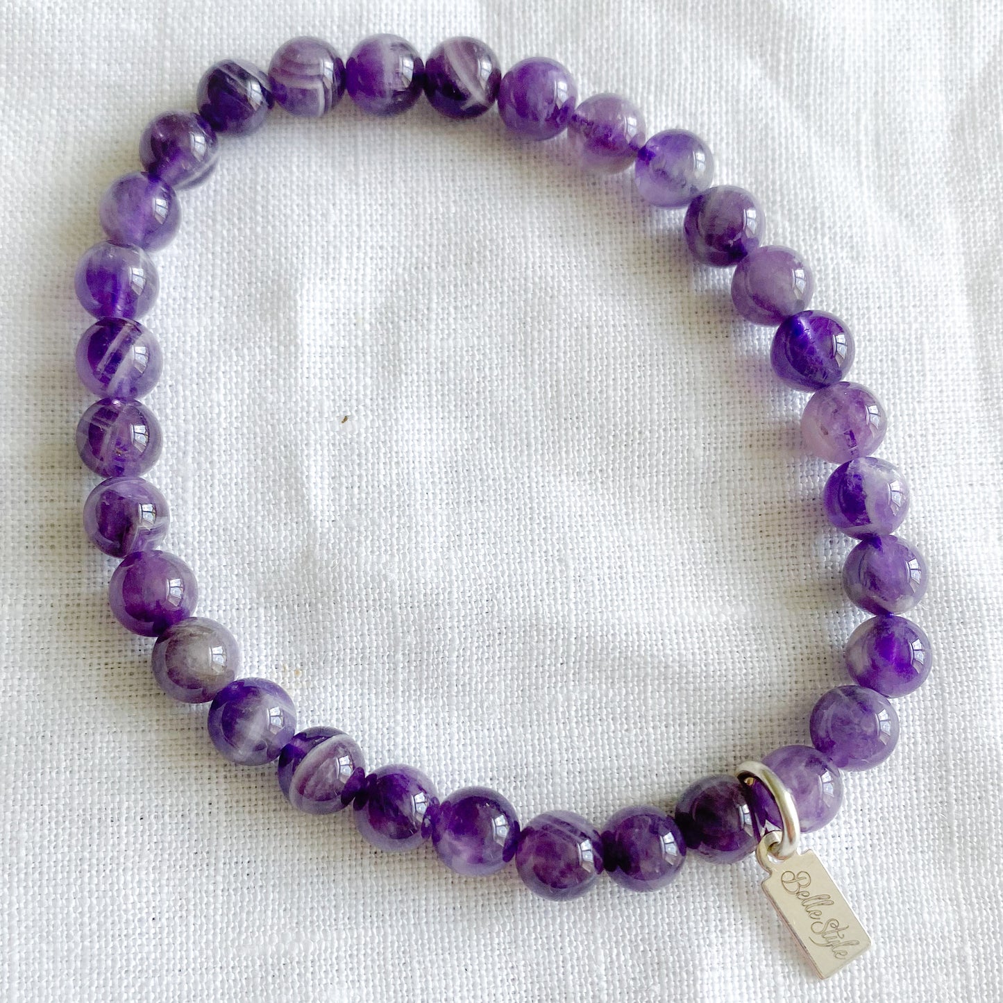 Amethyst Round Bracelet - BelleStyle